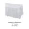 Hoffmaster 14Ft x 29" White Plastic Tableskirts, PK6 110010 - alternate 2